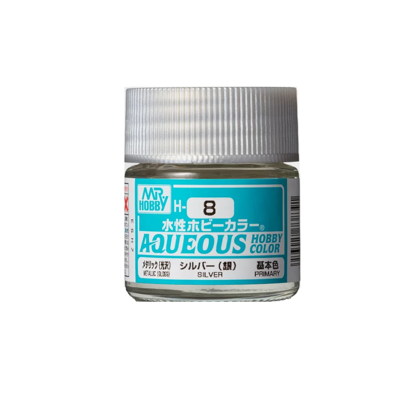 Mr. Hobby Aqueous Hobby Color Silver (Metallic Gloss)