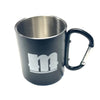 Monument Hobbies Stainless Water Cup with Carabiner - M Logo