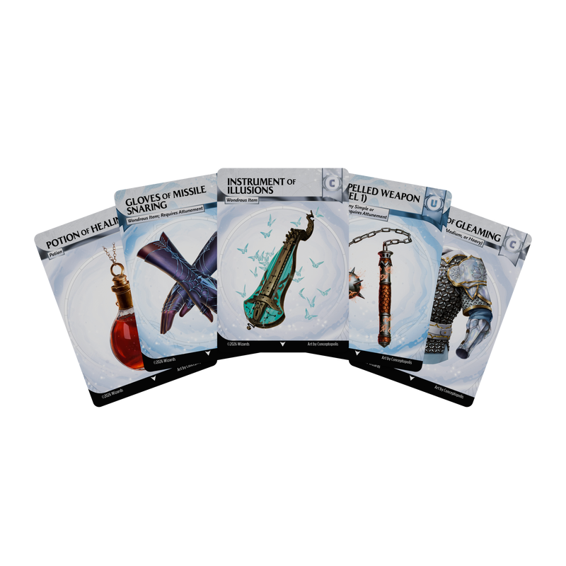 Dungeons & Dragons Reference Cards - Magic Items: Common and Uncommon - Pre-Order
