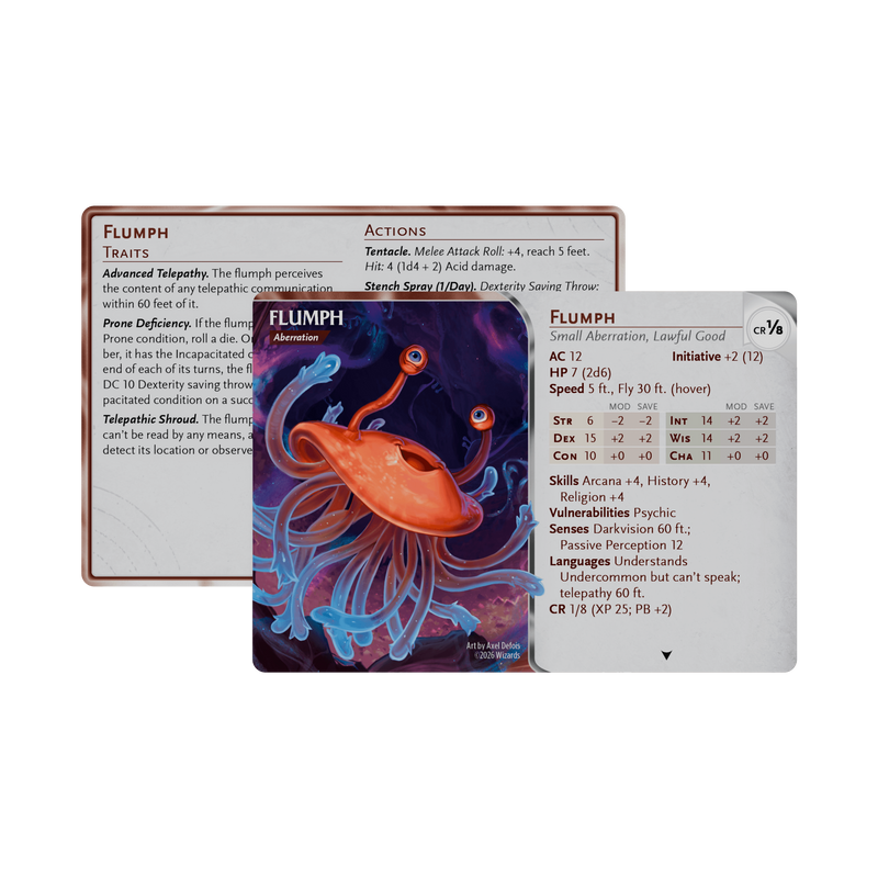 Dungeons & Dragons Reference Cards - Monsters: Mystical and Menacing