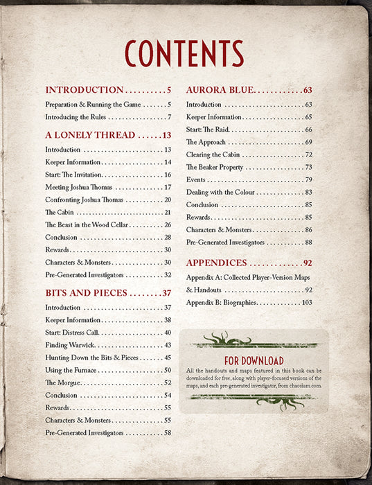 Call of Cthulhu No Time to Scream - Hardcover