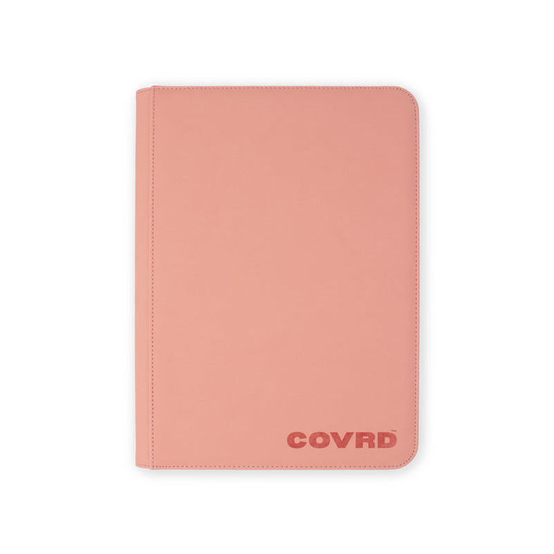 COVRD Premium 9 Pocket Zip Binder - Blush Pink