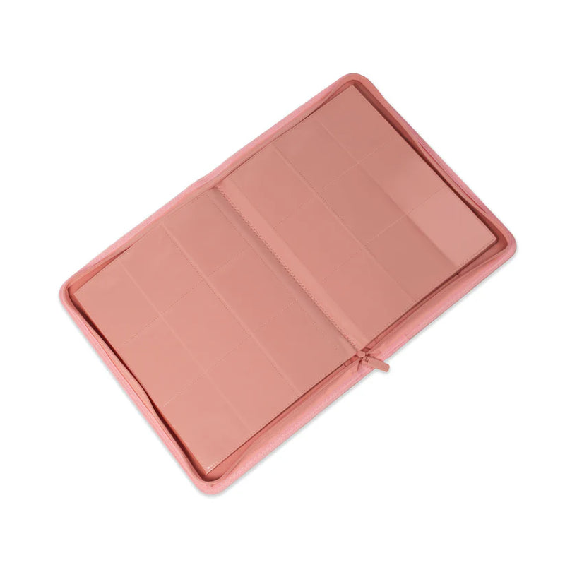 COVRD Premium 9 Pocket Zip Binder - Blush Pink