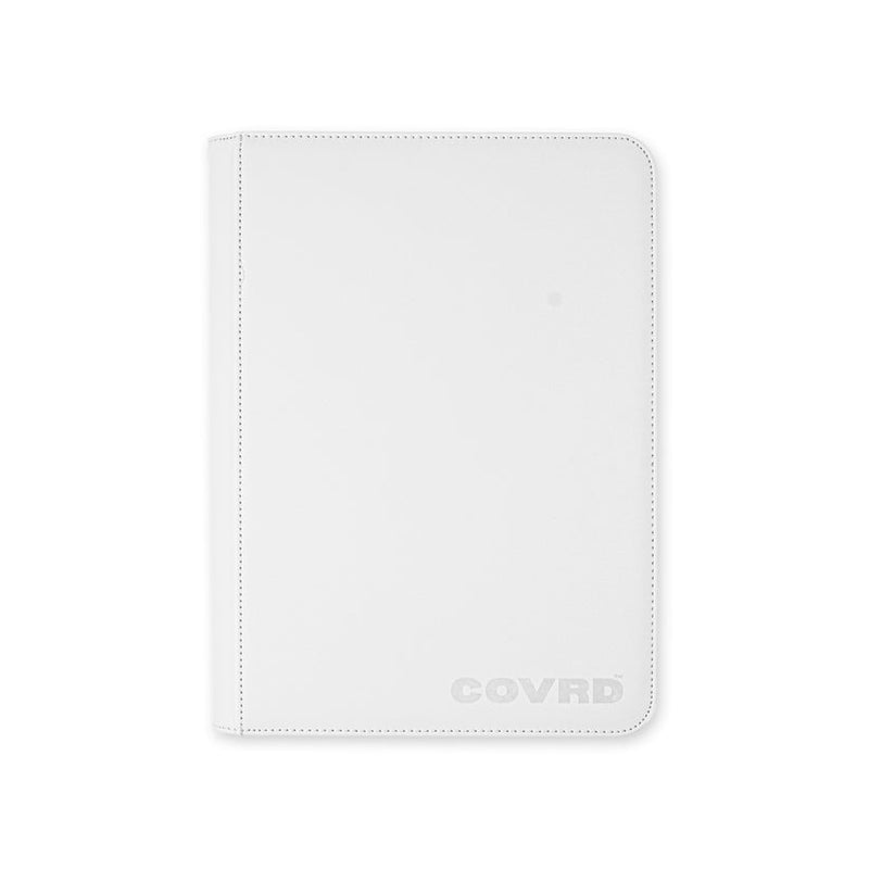 COVRD Premium 9 Pocket Zip Binder - White