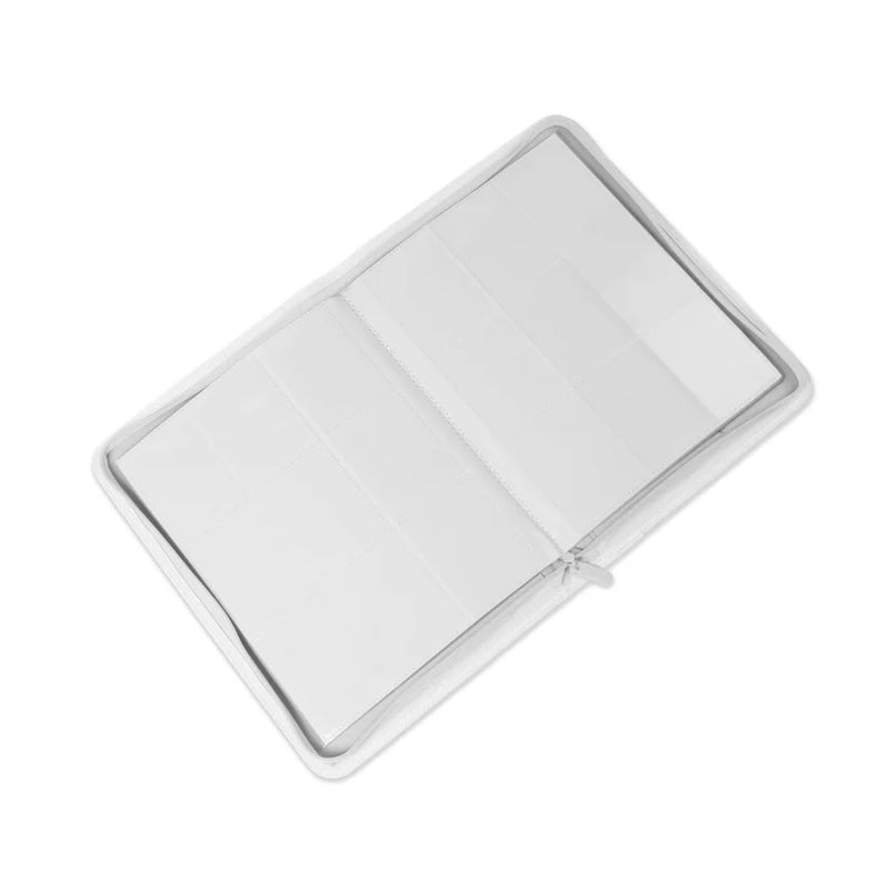 COVRD Premium 9 Pocket Zip Binder - White
