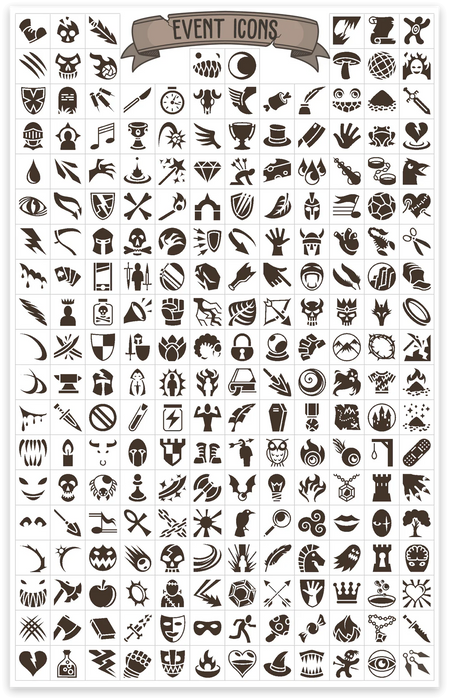 GlassStaff TTRPG Notebook Mini Stickers - 600+ Vinyl Stickers