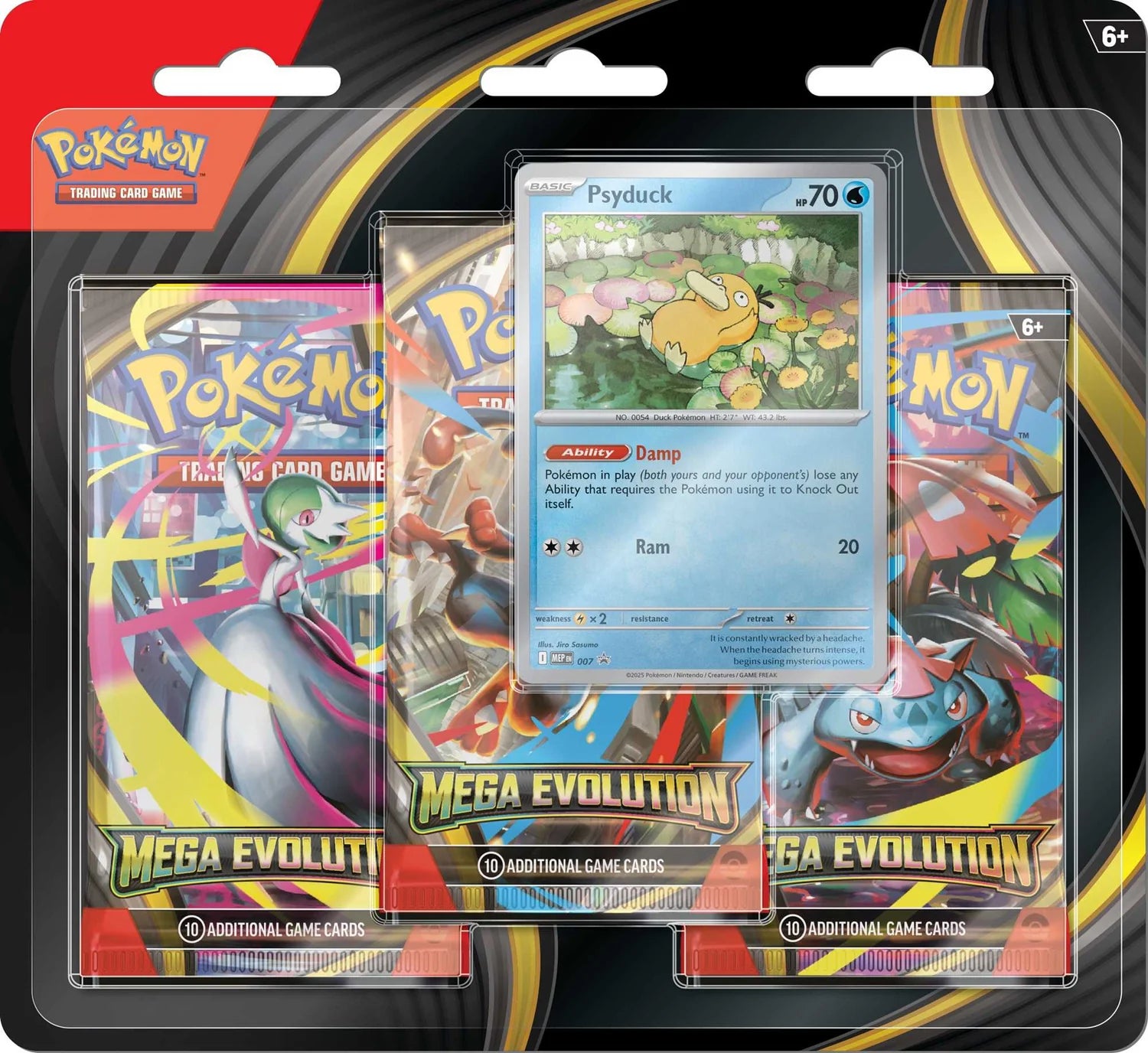 Pokémon TCG: Mega Evolution 3-Pack - Psyduck