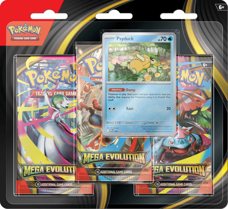 Pokémon TCG: Mega Evolution 3-Pack - Psyduck