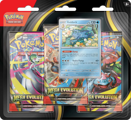 Pokémon TCG: Mega Evolution 3-Pack - Golduck