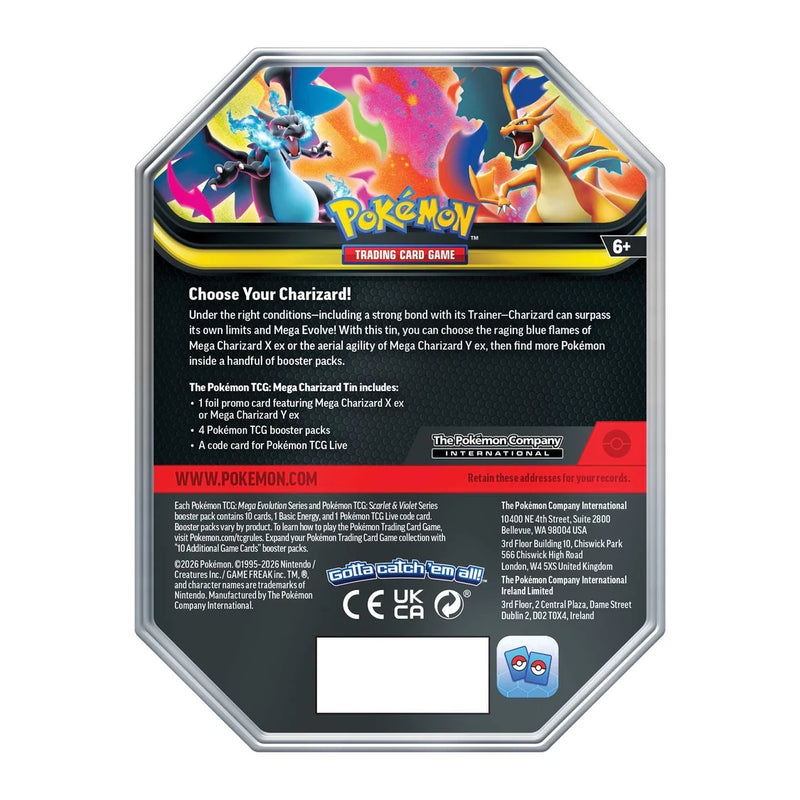 Pokémon TCG: Mega Charizard X ex Tin *Limit of 1*