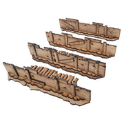 PWork Wargames MDF Terrain Scenery - Trench Barricades