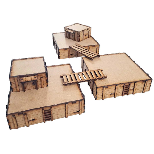 PWork Wargames MDF Terrain Scenery - Trench Concrete
