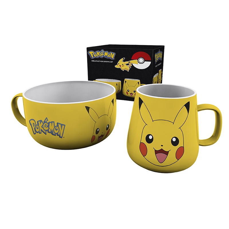 Pokémon Breakfast Set Mug + Bowl - Pikachu