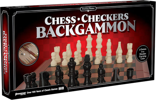 Pressman Premium Classics - Chess, Checkers, Backgammon