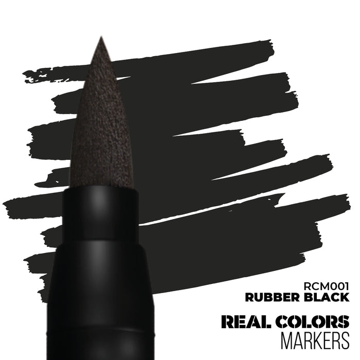 AK Interactive Real Colors Markers - Rubber Black