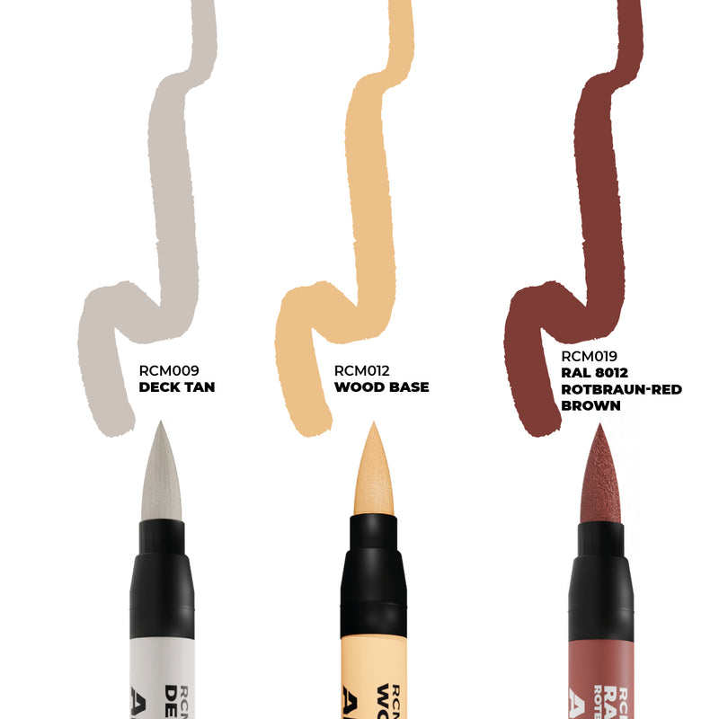 AK Interactive Real Colors Markers - Ships & Decks Set