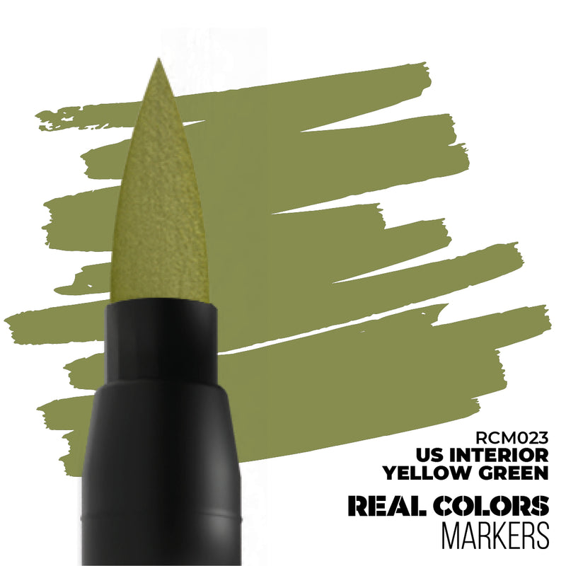 AK Interactive Real Colors Markers - Us Interior Yellow Green