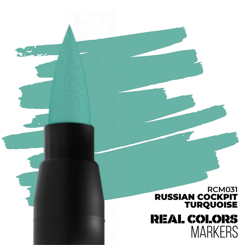 AK Interactive Real Colors Markers - Russian Cockpit Turquoise