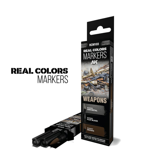 AK Interactive Real Colors Markers - Weapons Set