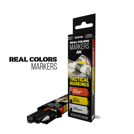 AK Interactive Real Colors Markers - Tactical Markings Set