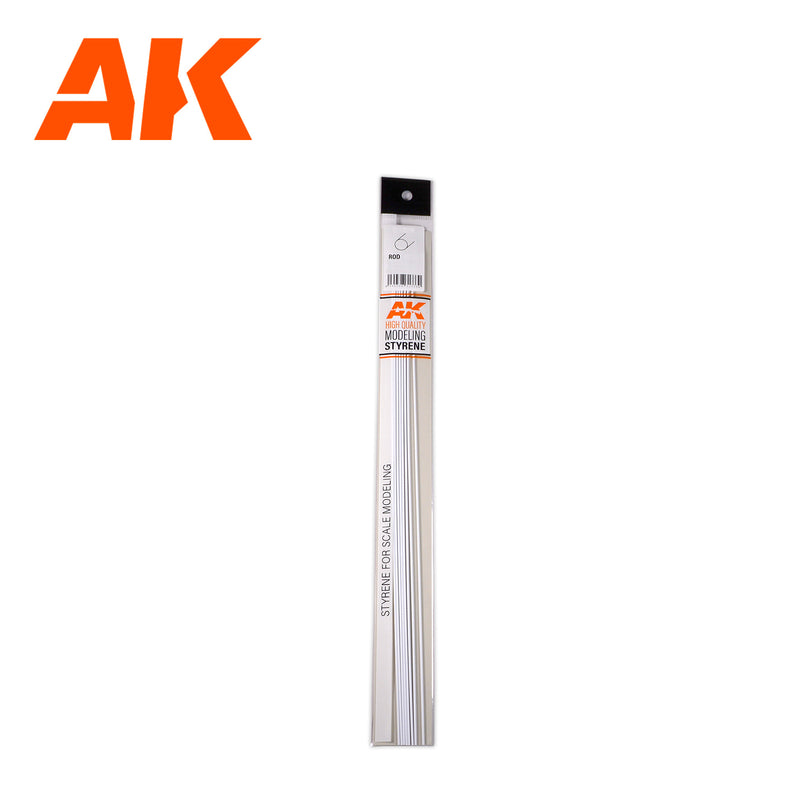 Styrene Rod 0.5mm Diameter x 350mm - (10 Units)