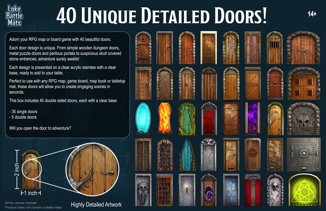 Loke Battle Mats: Big Box of Dungeon Doors