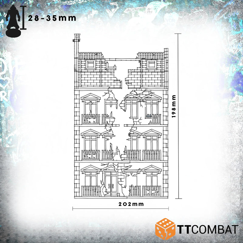 TTCombat - The City, Corner and Dilapidated Rowhouse Destroyed