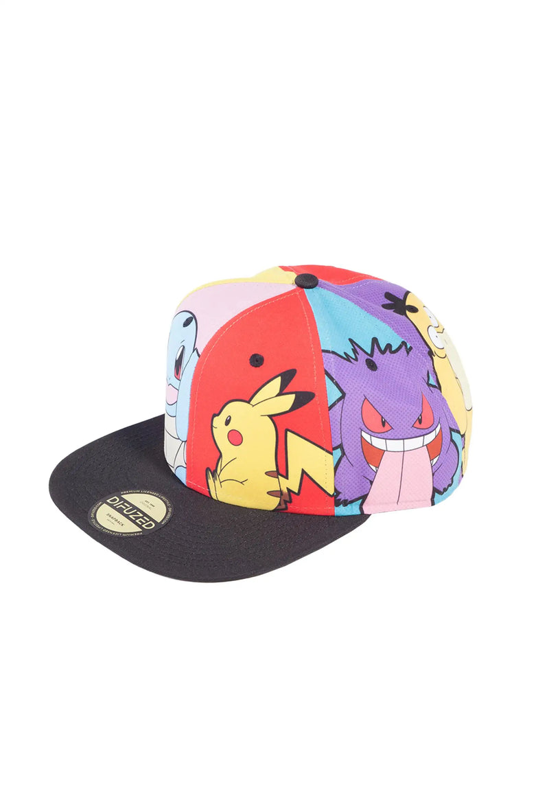 Pokémon Snapback Cap - Multi Pop Art