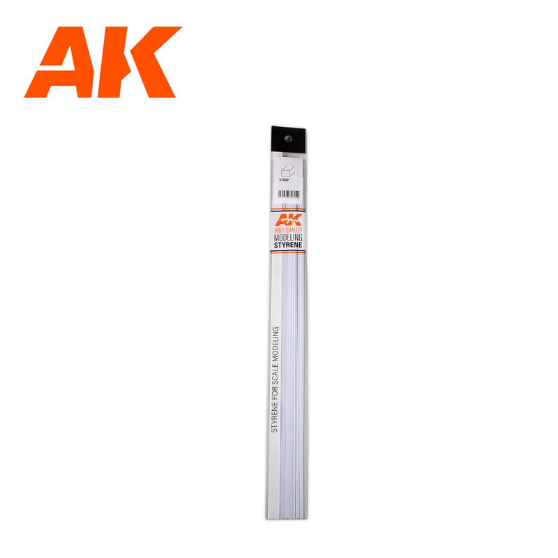 Styrene Strips 1.5mm x 2mm x 350mm - (10 Units)