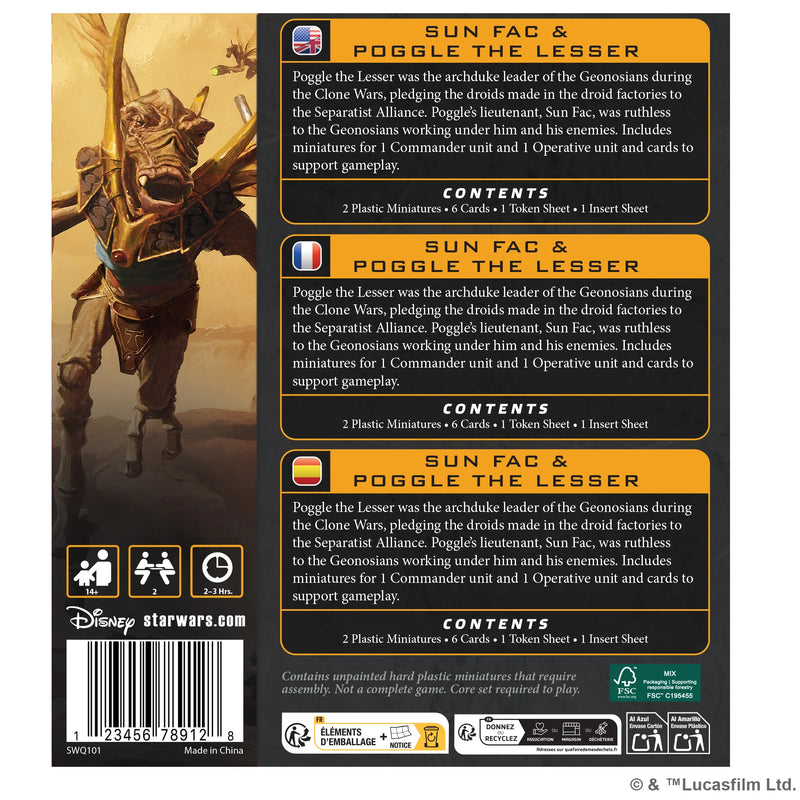 Star Wars: Legion - Sun Fac and Poggle the Lesser
