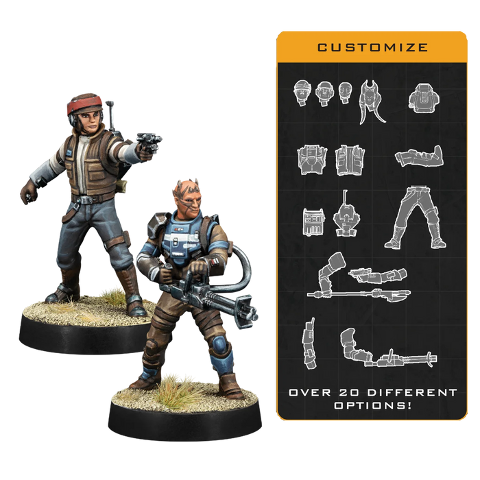 Star Wars: Legion - Customisable Rebel Officer & Agent