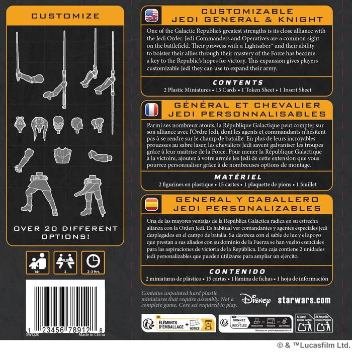 Customizable Jedi General and Knight