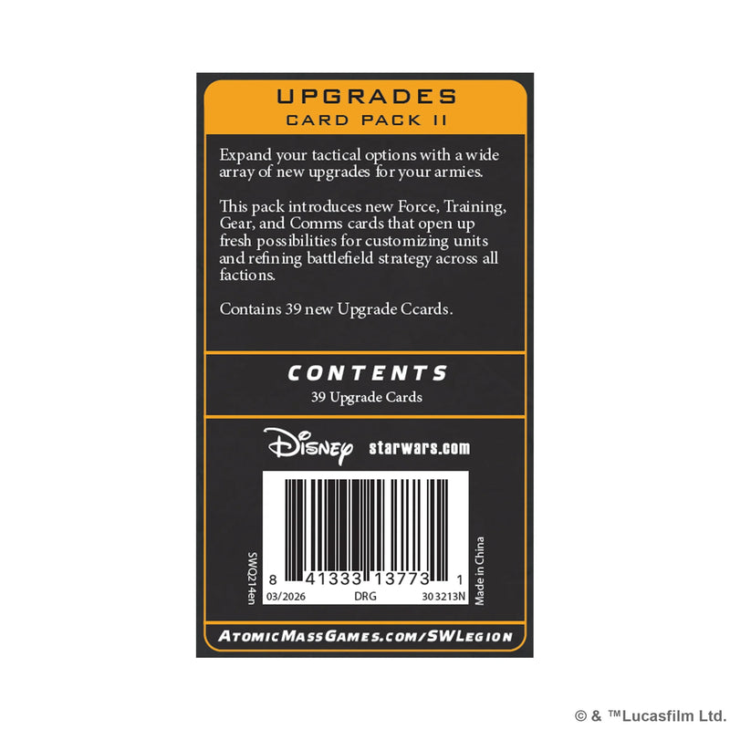 Star Wars: Legion - Upgrades Card Pack II