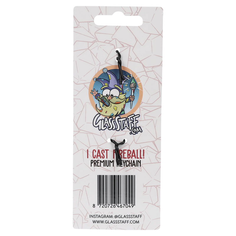 GlassStaff Metal Keychain - I Cast Fireball