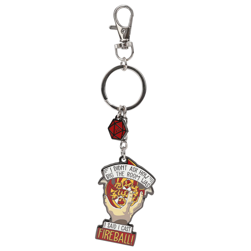 GlassStaff Metal Keychain - I Cast Fireball