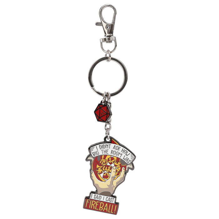GlassStaff Metal Keychain - I Cast Fireball