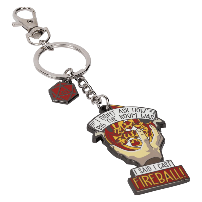 GlassStaff Metal Keychain - I Cast Fireball