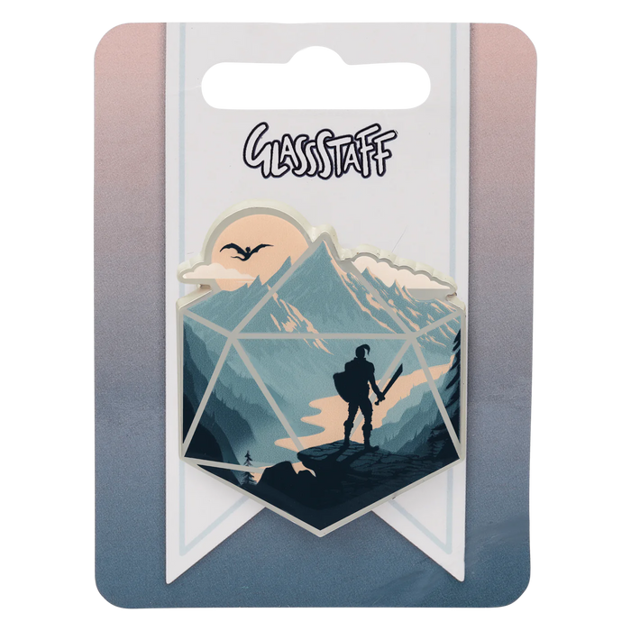 GlassStaff Enamel Pin - The d20 Champion