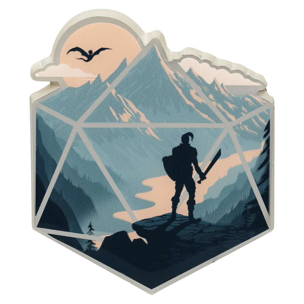 GlassStaff Enamel Pin - The d20 Champion