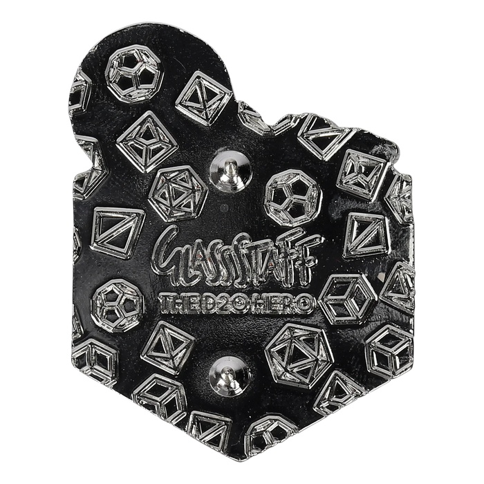 GlassStaff Enamel Pin - The d20 Hero