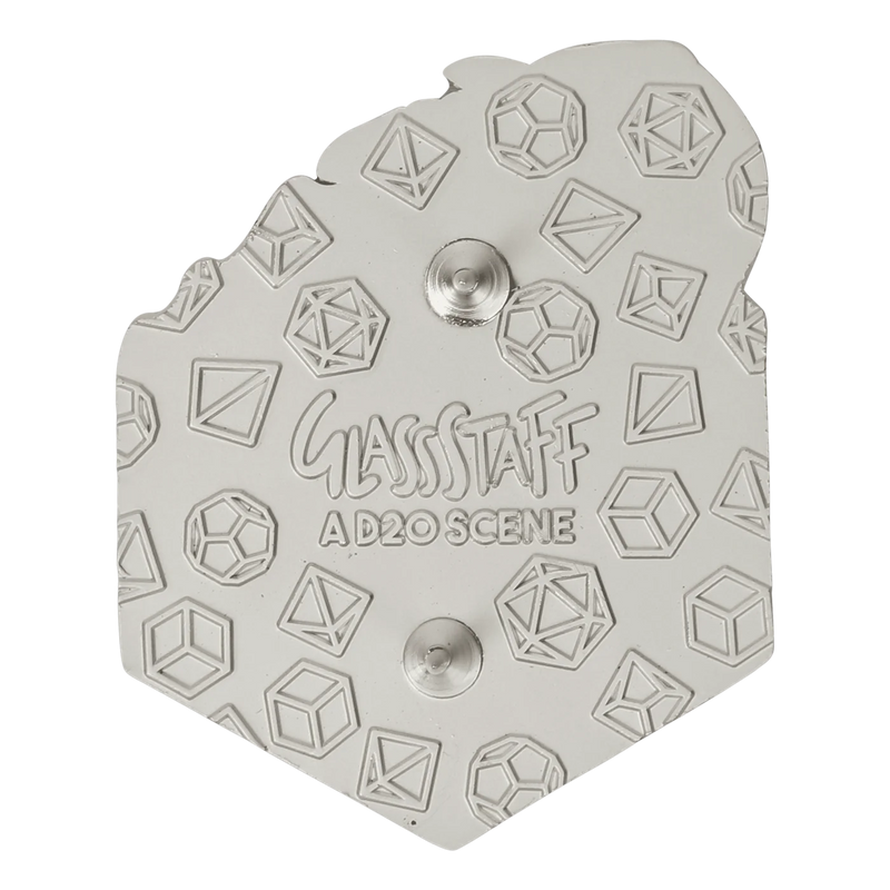 GlassStaff Enamel Pin Pin - A d20 Scene