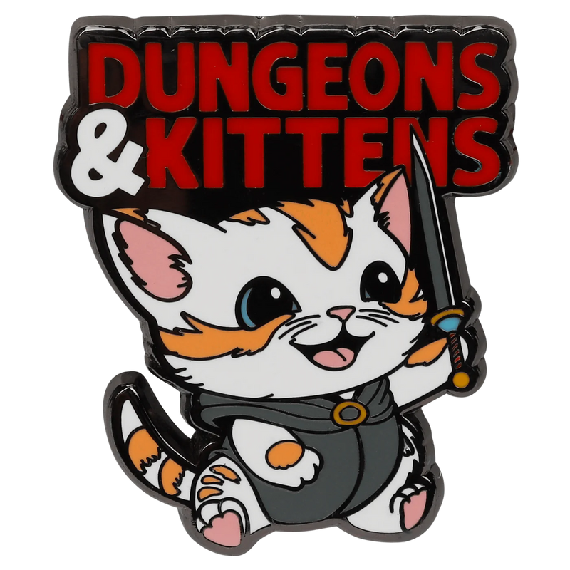 GlassStaff Enamel Pin - Dungeons & Kittens