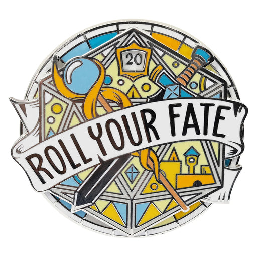 GlassStaff Enamel Spinner Pin - Roll Your Fate
