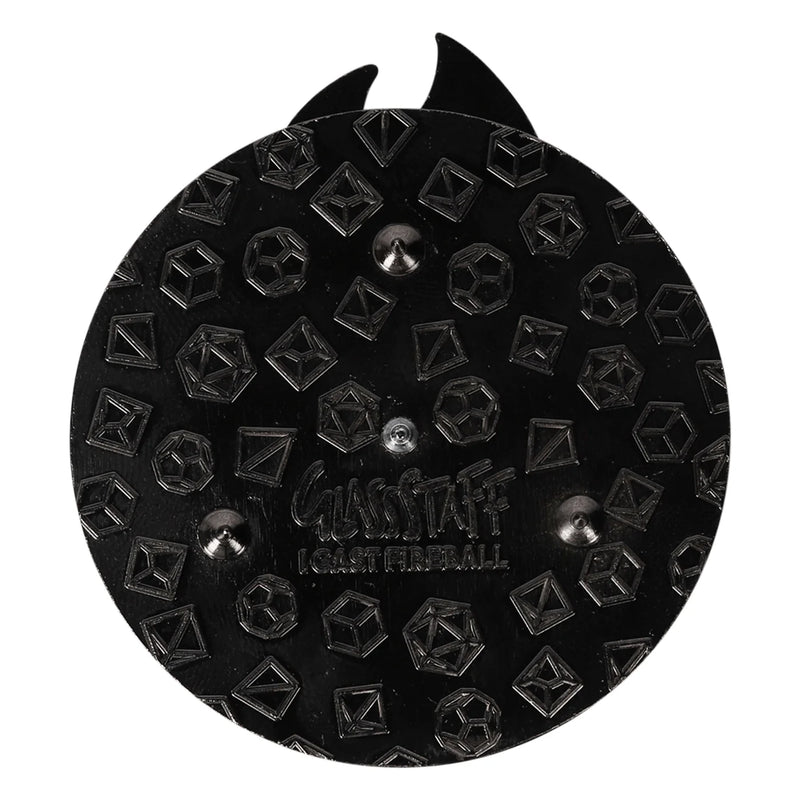 GlassStaff Enamel Spinner Pin - Shall I cast Fireball?