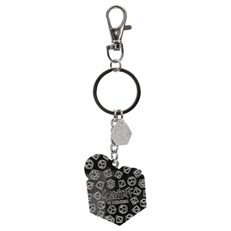 GlassStaff Metal Keychain - The d20 Hero