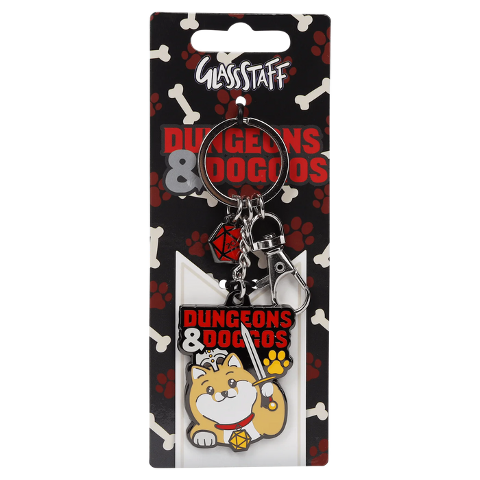 GlassStaff Metal Keychain - Dungeons & Doggos
