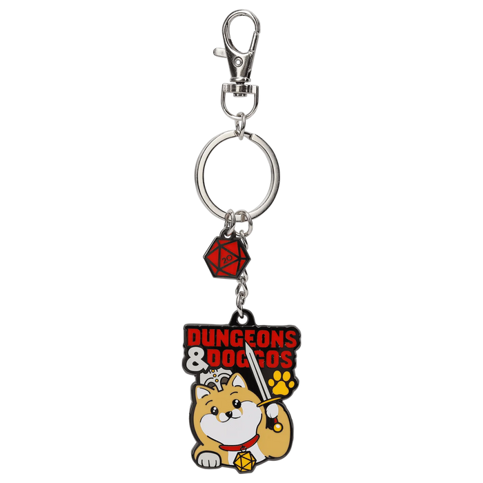 GlassStaff Metal Keychain - Dungeons & Doggos
