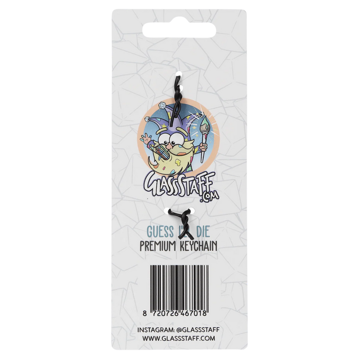 GlassStaff Metal Keychain - Guess I'll Die