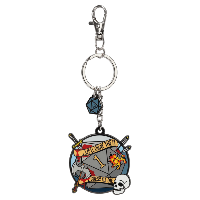GlassStaff Metal Keychain - Guess I'll Die