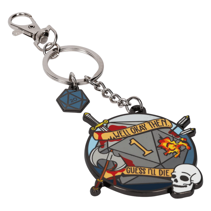 GlassStaff Metal Keychain - Guess I'll Die